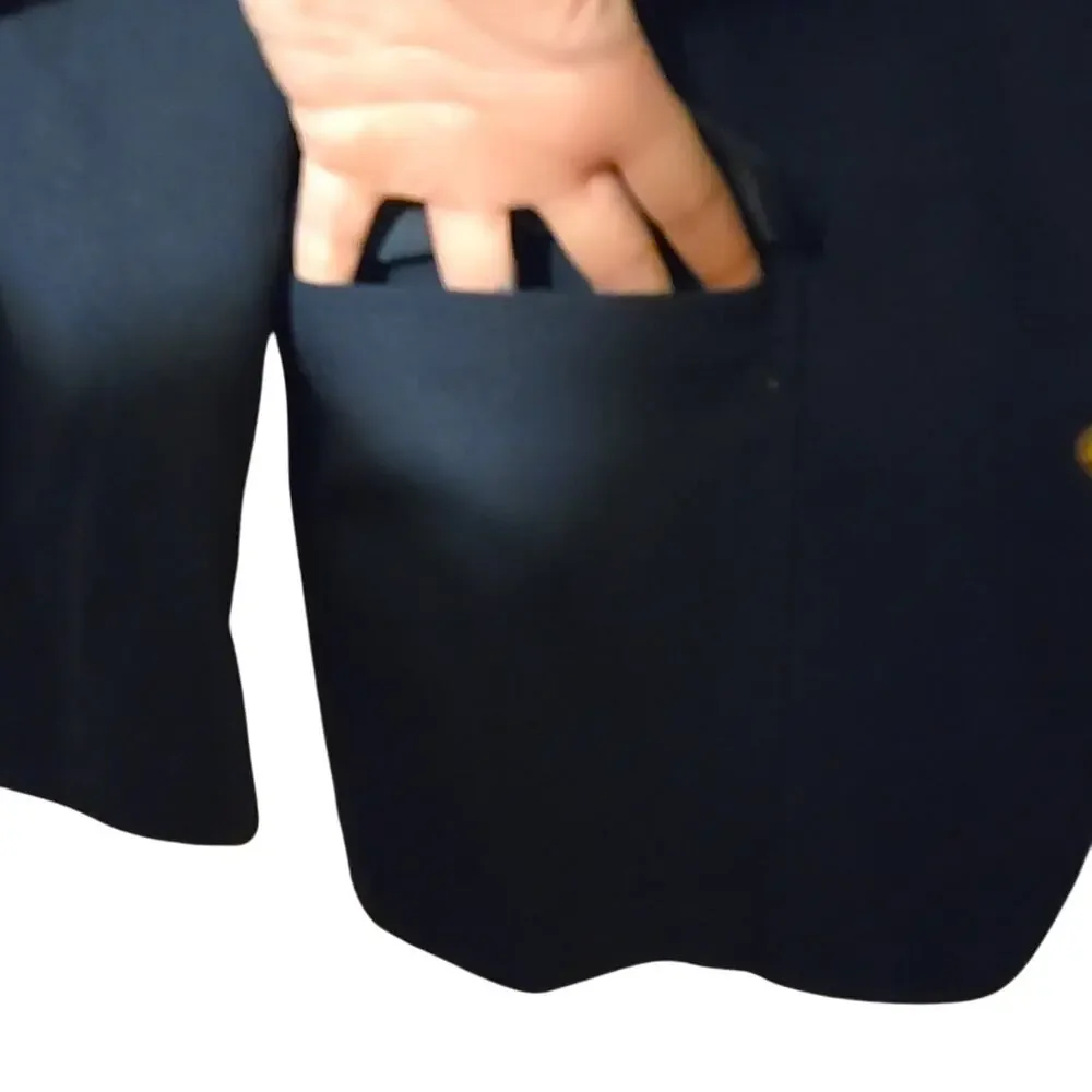 Vintage Palm Beach Med/Large High Quality Classic Black Blazer [0149]